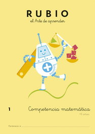 RUBIO Cuaderno A4 Competencia Matemáticas 1 (+6 años)