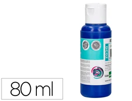 Liderpapel Pintura Acrílica Bote 80 ml Azul Ultramar Multisuperficie Base Agua Colores Vivos Ideal Decoración