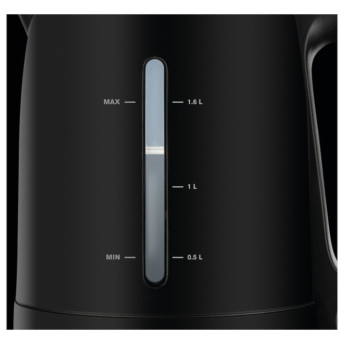 Krups BW2448 - Hervidor eléctrico, 1.6L, Negro, con base giratoria 360°, apagado automático y filtro antical