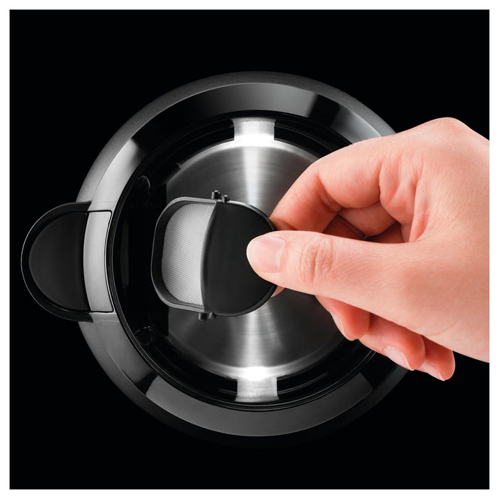 Krups BW2448 - Hervidor eléctrico, 1.6L, Negro, con base giratoria 360°, apagado automático y filtro antical