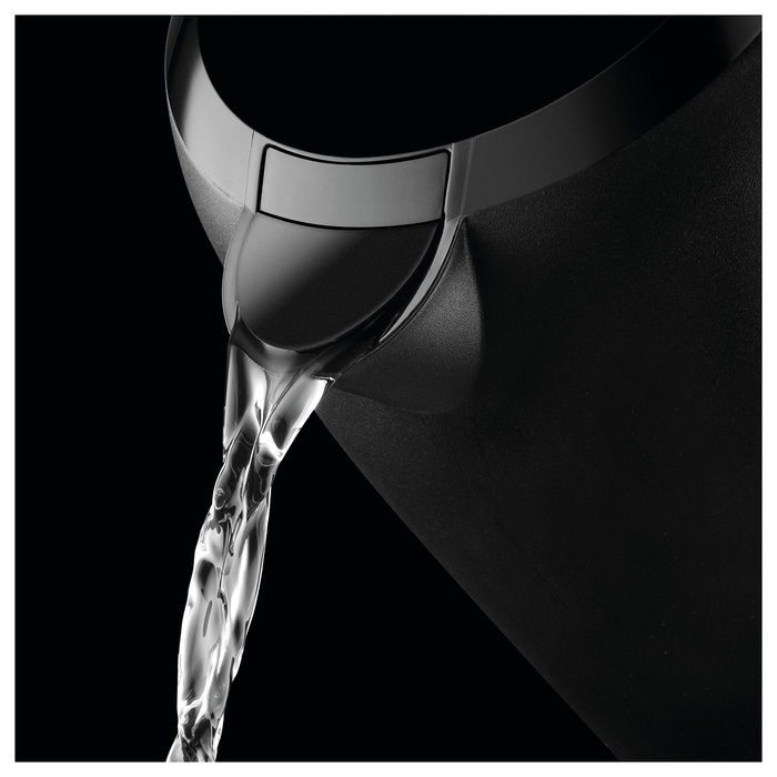 Krups BW2448 - Hervidor eléctrico, 1.6L, Negro, con base giratoria 360°, apagado automático y filtro antical