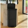 Kitchen Move Papelera de cocina PICEA 70 litros Doble compartimento Gris