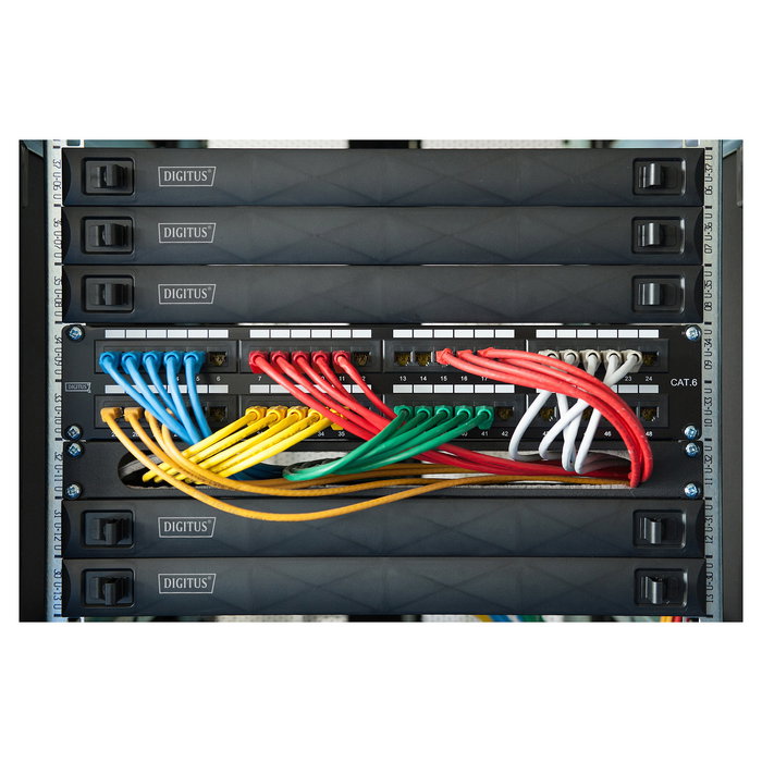 Digitus Panel Ciego 1HE Snap-In Negro ABS Sintéticos para Armarios de Red y Servidor