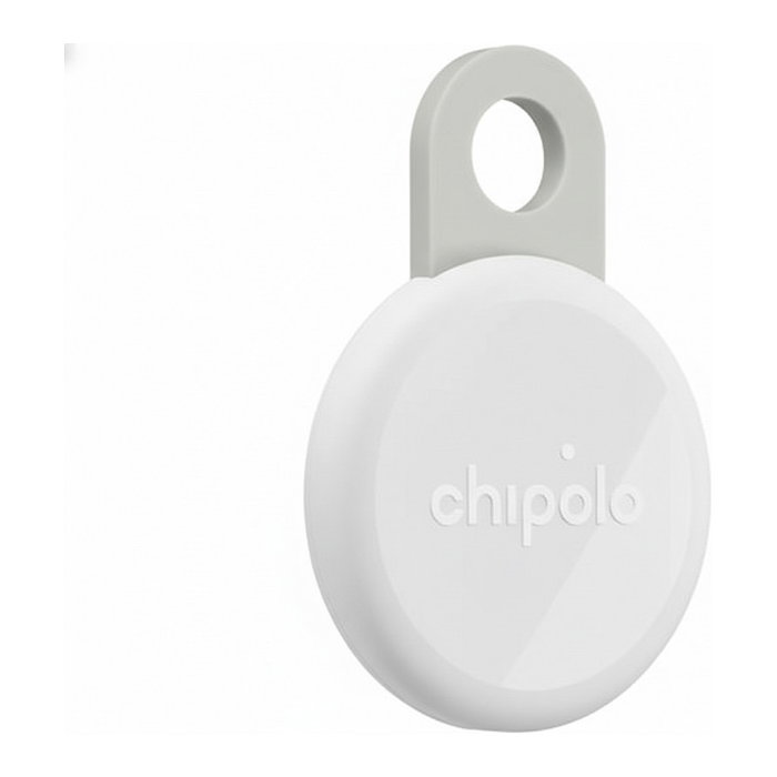 Chipolo LOOP - Etiqueta de Seguimiento Recargable Compatible con Apple Find My para iPhone (Chalk)