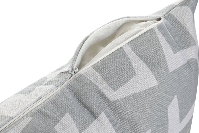 DKD Home Decor ch1c25 Cojín Urban Gris Blanco 8 x 30 x 50 cm (2 Unidades)