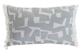 DKD Home Decor ch1c25 Cojín Urban Gris Blanco 8 x 30 x 50 cm (2 Unidades)