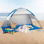 Carpa de playa para 2 personas con protección UV50, ventanas y suelo
