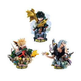 Megahouse Pack 3 Figuras My Hero Academia Petitrama Ex 9 cm