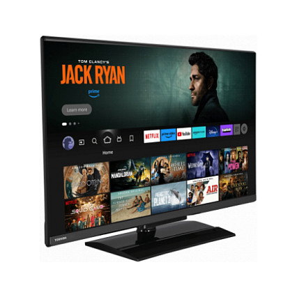 TOSHIBA 32LV3F63DA Televisor 32 Pulgadas Full HD 1920x1080 Smart TV con Vidaa, Netflix, YouTube, HDR, Bluetooth, Negro, MB281V