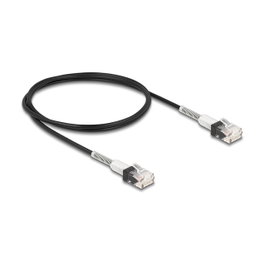 DeLOCK Cable de red RJ45 Cat.6A UTP Slim 1 m Negro