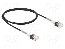 DeLOCK Cable de red RJ45 Cat.6A UTP Slim 1 m Negro