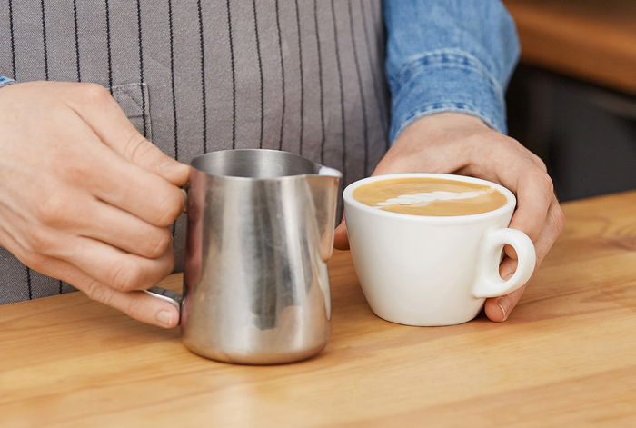 My Bar Lechera Inoxidable 700 ml para Bar, Acero Inoxidable, Dimensiones: 13.2 cm (L) x 9.5 cm (A) x 11.6 cm (Al) (12 Unidades)