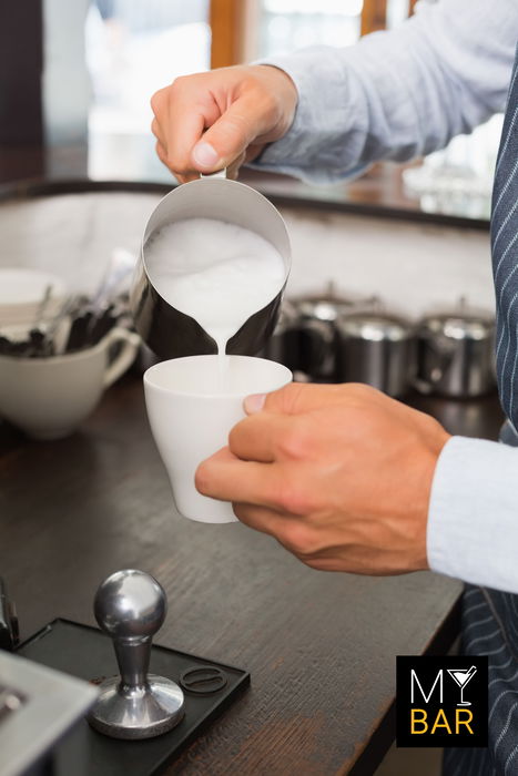 My Bar Lechera Inoxidable 700 ml para Bar, Acero Inoxidable, Dimensiones: 13.2 cm (L) x 9.5 cm (A) x 11.6 cm (Al) (12 Unidades)