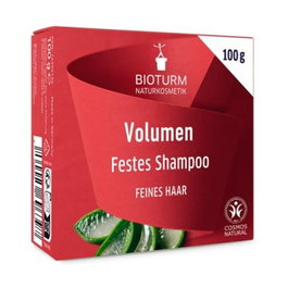 BIOTURM Champú Sólido Volumen 100g con Aloe Vera Orgánico - Limpieza Suave y Fuerza