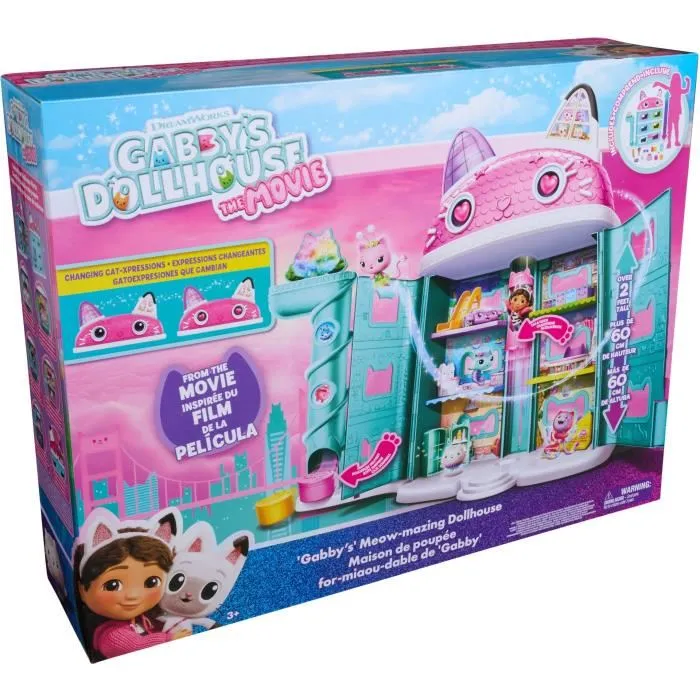 Spin Master Casa de Muñecas La Casa de Muñecas de Gabby de la Película con 1 Figura y 8 Accesorios 43x56x13 cm