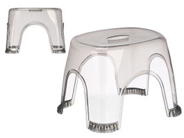 Kipit Taburete Gris Humo 29.5 x 21.5 x 25.5 cm Plástico PET PVC (Set de 12)