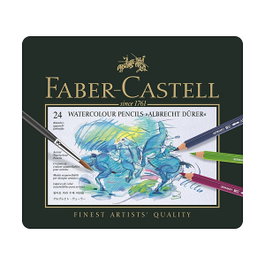 FABER-CASTELL Lápices Acuarelables Albrecht Dürer Estuche Metal 24 unidades