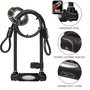 Master Lock Candado en U Modelo XL con Cable y Llave