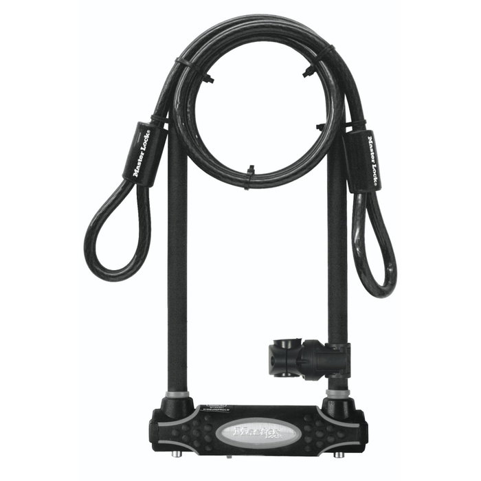 Master Lock Candado en U Modelo XL con Cable y Llave