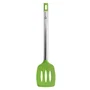 Bra Prior Espátula de Cocina A197002 Silicona Verde, Mango Acero Inoxidable 18/10, 36.5 cm, Resistente 200°C, Sin Arañazos