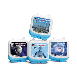 Tonies - Set de 4 Audiolibros WAS IST WAS para Niños, con Dr. Manfred Baur, 299 Min de Duración, Recomendado a partir de 6 Años