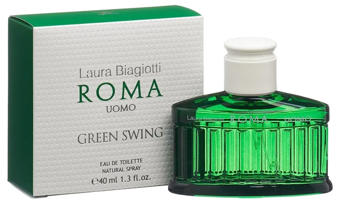 Laura Biagiotti Roma Uomo Green Swing Eau de Toilette 40ml Spray Laura Biagiotti Roma Uomo Green Swing Eau de Toilette 40ml Spray