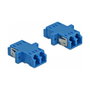 DeLOCK Acoplador de Fibra Óptica LC Duplex hembra a LC Duplex hembra Monomodo, 2 unidades, Azul