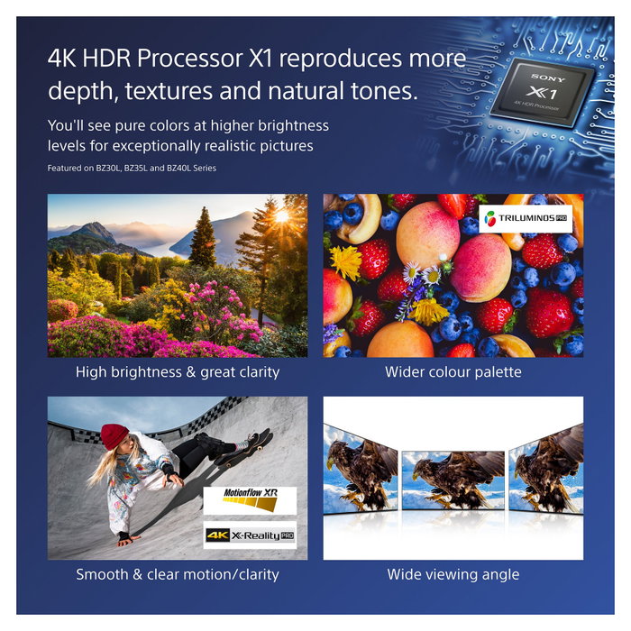 Sony FW-55BZ40L Pantalla de Señalización Digital 55 pulg 4K UHD Android Sony FW-55BZ40L Pantalla de Señalización Digital 55 pulg 4K UHD Android