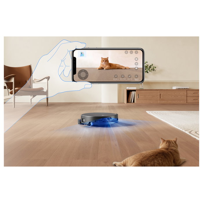 Ecovacs DEEBOT T90 PRO OMNI Robot Aspirador y Fregasuelos con Estación Base, Negro
