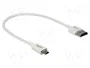 DeLOCK Cable HDMI High Speed con Ethernet, HDMI-A a Micro-D, 4K, 0,25 m, Blanco
