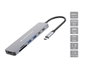 Conceptronic DONN28G Docking Station Gris USB Tipo C HDMI USB-A 5 Gbps SD/MicroSD PD 100W 4K 60Hz