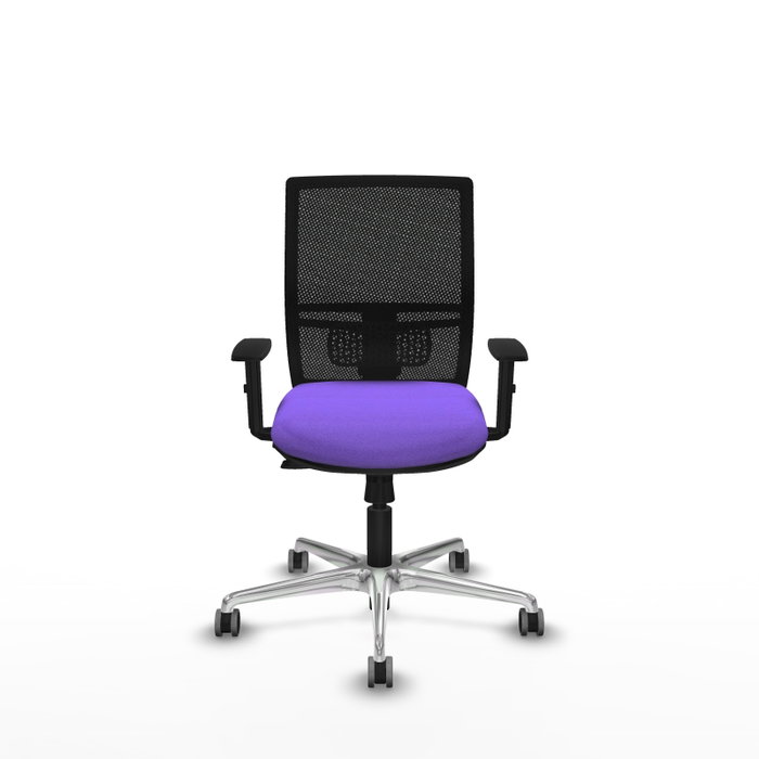 PIQUERAS Y CRESPO Silla de oficina Yunquera con mecanismo Sincro/Traslack, Lila y Negro