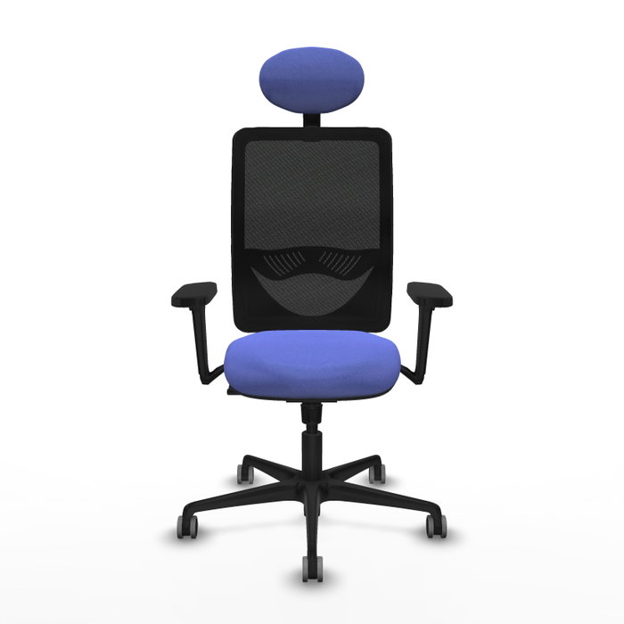 PIQUERAS Y CRESPO Silla de oficina Zulema Azul claro/Negro PIQUERAS Y CRESPO Silla de oficina Zulema Azul claro/Negro