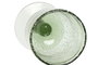 DKD Home Decor Set de 6 Copas de Cristal Burbujas Verde 300ml