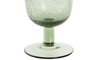 DKD Home Decor Set de 6 Copas de Cristal Burbujas Verde 300ml