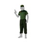 Disfraz Guardia Civil Hombre Adulto XL - Camiseta Verde, Pantalón y Gorra