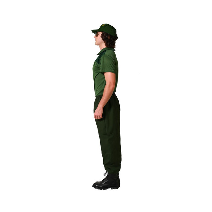 Disfraz Guardia Civil Hombre Adulto XL - Camiseta Verde, Pantalón y Gorra