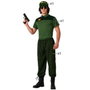 Disfraz Guardia Civil Hombre Adulto XL - Camiseta Verde, Pantalón y Gorra
