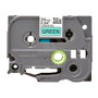 Brother Cinta de Rotular Laminada TZe-751 Negro sobre Verde 24mm x 8m