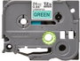 Brother Cinta de Rotular Laminada TZe-751 Negro sobre Verde 24mm x 8m