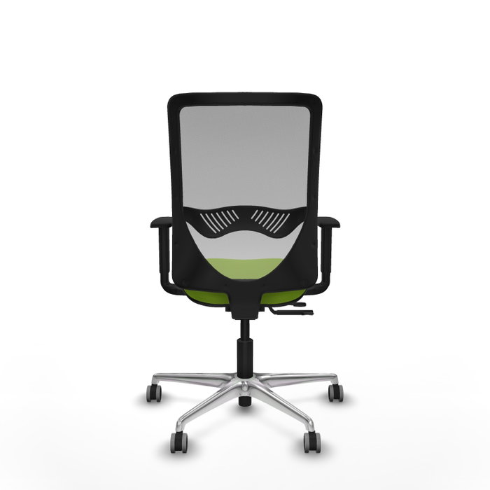 PIQUERAS Y CRESPO Silla de oficina Zulema Sincro/Traslack Pistacho y Gris