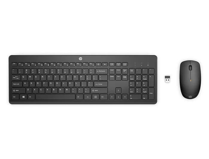 HP Combo 235 Teclado y Ratón Inalámbricos Negro, Español
