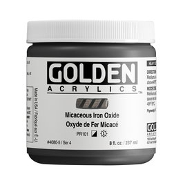 Golden Óxido de Hierro Micáceo Heavy Body Acrylic Color 237 ml