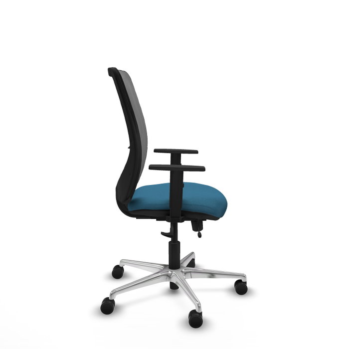 PIQUERAS Y CRESPO Silla de oficina Zulema con mecanismo Sincro/Traslack Verde petróleo y Gris PIQUERAS Y CRESPO Silla de oficina Zulema con mecanismo Sincro/Traslack Verde petróleo y Gris
