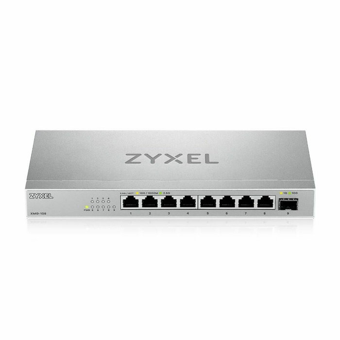 Zyxel XMG-108 Switch no administrado con 8 puertos 2.5G y 1 puerto 10G SFP+ Zyxel XMG-108 Switch no administrado con 8 puertos 2.5G y 1 puerto 10G SFP+