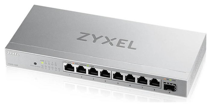 Zyxel XMG-108 Switch no administrado con 8 puertos 2.5G y 1 puerto 10G SFP+ Zyxel XMG-108 Switch no administrado con 8 puertos 2.5G y 1 puerto 10G SFP+