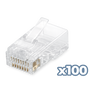 Phasak Conector RJ45 Cat.6 UTP 23 AWG Sólido PHK 45C6-100 (Pack 100 unidades) Fabricante Phasak