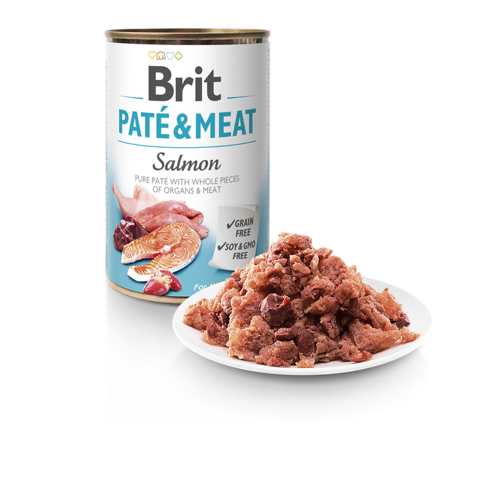 Brit Paté Meat Perro Adulto con Salmón 6x400g Brit Paté Meat Perro Adulto con Salmón 6x400g