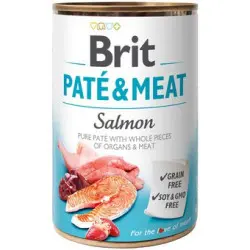 Brit Pate & Meat Salmon Alimento Húmedo para Perros Lata 6x400 gr Brit Pate & Meat Salmon Alimento Húmedo para Perros Lata 6x400 gr