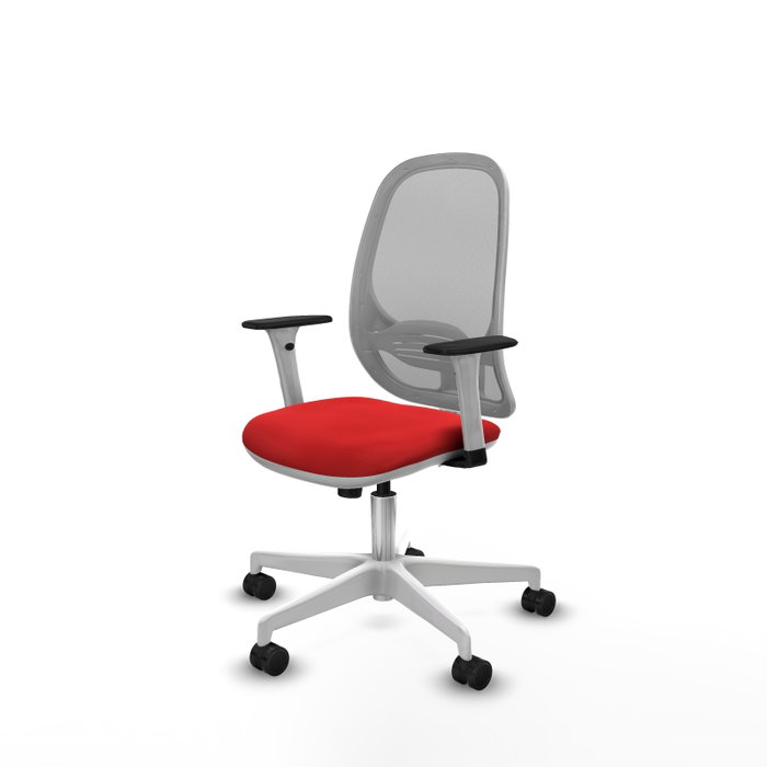 PIQUERAS Y CRESPO Silla de oficina Cilanco con mecanismo Sincro, Rojo y Gris PIQUERAS Y CRESPO Silla de oficina Cilanco con mecanismo Sincro, Rojo y Gris